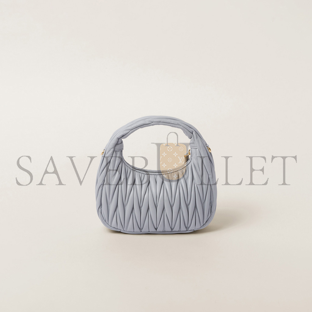 M1v M1v wander matelassÉ nappa leather hobo bag 5bc125 (20*17*6cm)